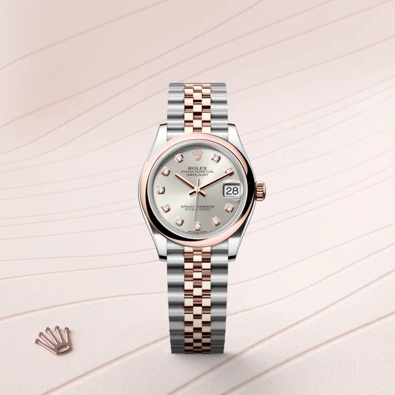 Rolex Datejust in Everose Rolesor - การผสมผสานระหว่าง Oystersteel และ Everose gold, M278241-0016 - Pendulum