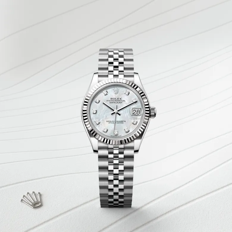 Rolex Datejust in White Rolesor - combination of Oystersteel and white gold, M278274-0006 - Pendulum