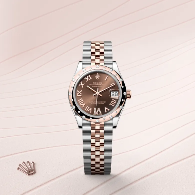 Rolex Datejust in Everose Rolesor - combination of Oystersteel and Everose gold, M278341RBR-0004 - Pendulum