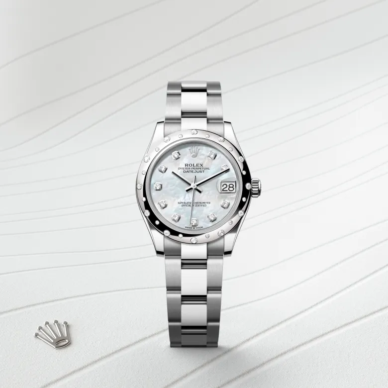 Rolex Datejust in White Rolesor - combination of Oystersteel and white gold, M278344RBR-0005 - Pendulum