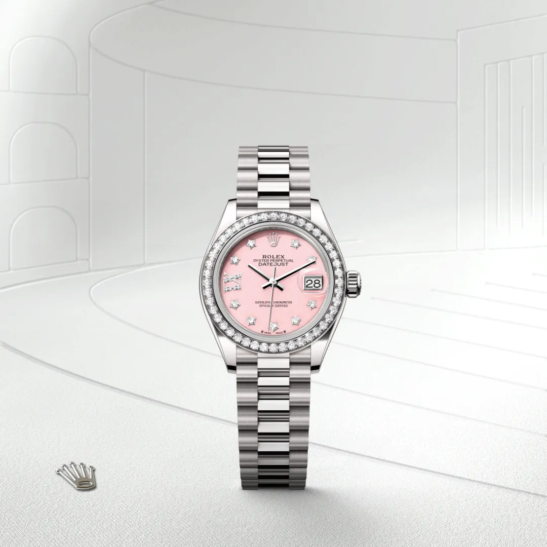 Rolex Lady-Datejust in ทองคำขาว 18 กะรัต, M279139RBR-0002 - Pendulum