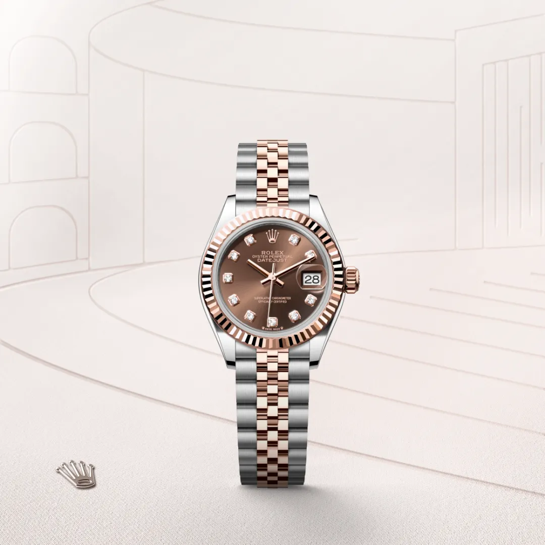 Rolex Lady-Datejust in Everose Rolesor - การผสมผสานระหว่าง Oystersteel และ Everose gold, M279171-0011 - Pendulum