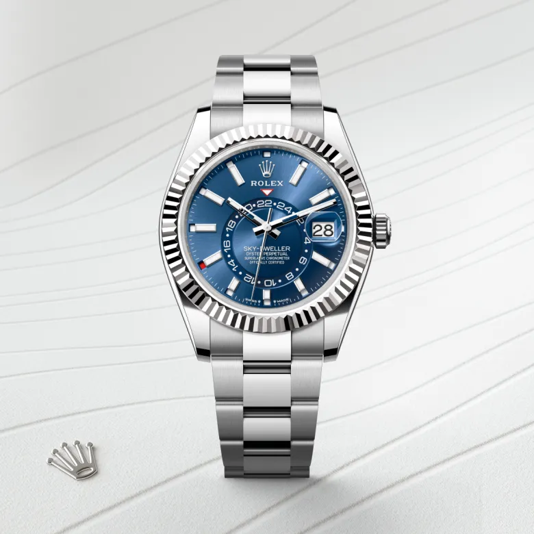 Rolex Sky-Dweller in White Rolesor - การผสมผสานระหว่าง Oystersteel และทองคำขาว, M336934-0005 - Pendulum