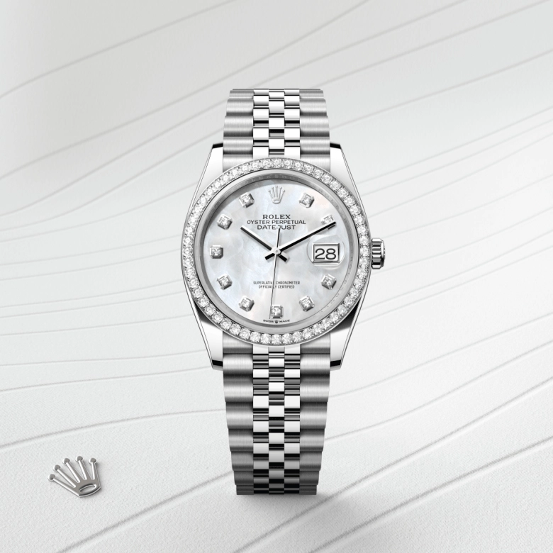 Rolex Datejust in White Rolesor - การผสมผสานระหว่าง Oystersteel และทองคำขาว, M126284RBR-0011 - Pendulum