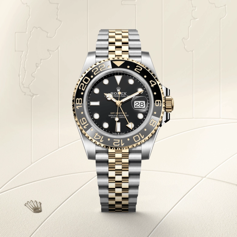 Rolex GMT-Master II in Yellow Rolesor - การผสมผสานระหว่าง Oystersteel และทองคำ, M126713GRNR-0001 - Pendulum