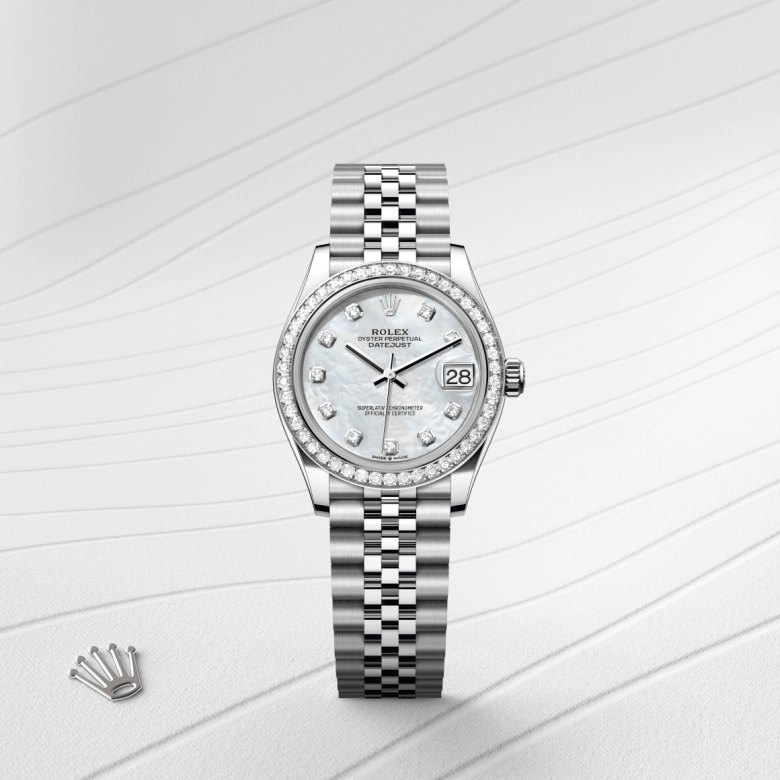 Rolex Datejust in White Rolesor - การผสมผสานระหว่าง Oystersteel และทองคำขาว, M278384RBR-0008 - Pendulum