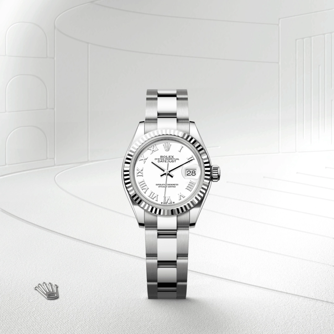 Rolex Lady-Datejust in White Rolesor - combination of Oystersteel and white gold, M279174-0020 - Pendulum
