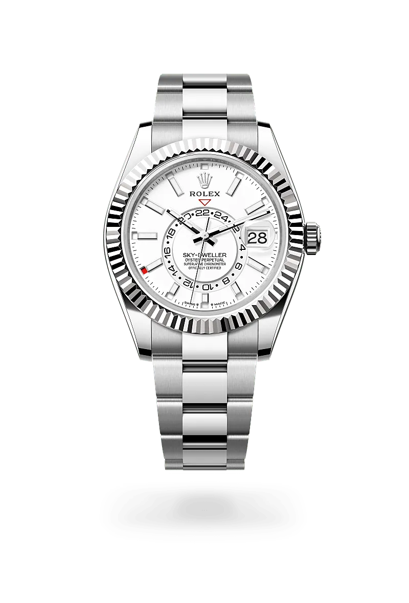 Rolex Sky-Dweller in White Rolesor - การผสมผสานระหว่าง Oystersteel และทองคำขาว, M336934-0003 - Pendulum Rolex Sky-Dweller in White Rolesor - การผสมผสานระหว่าง Oystersteel และทองคำขาว, M336934-0003 - Pendulum