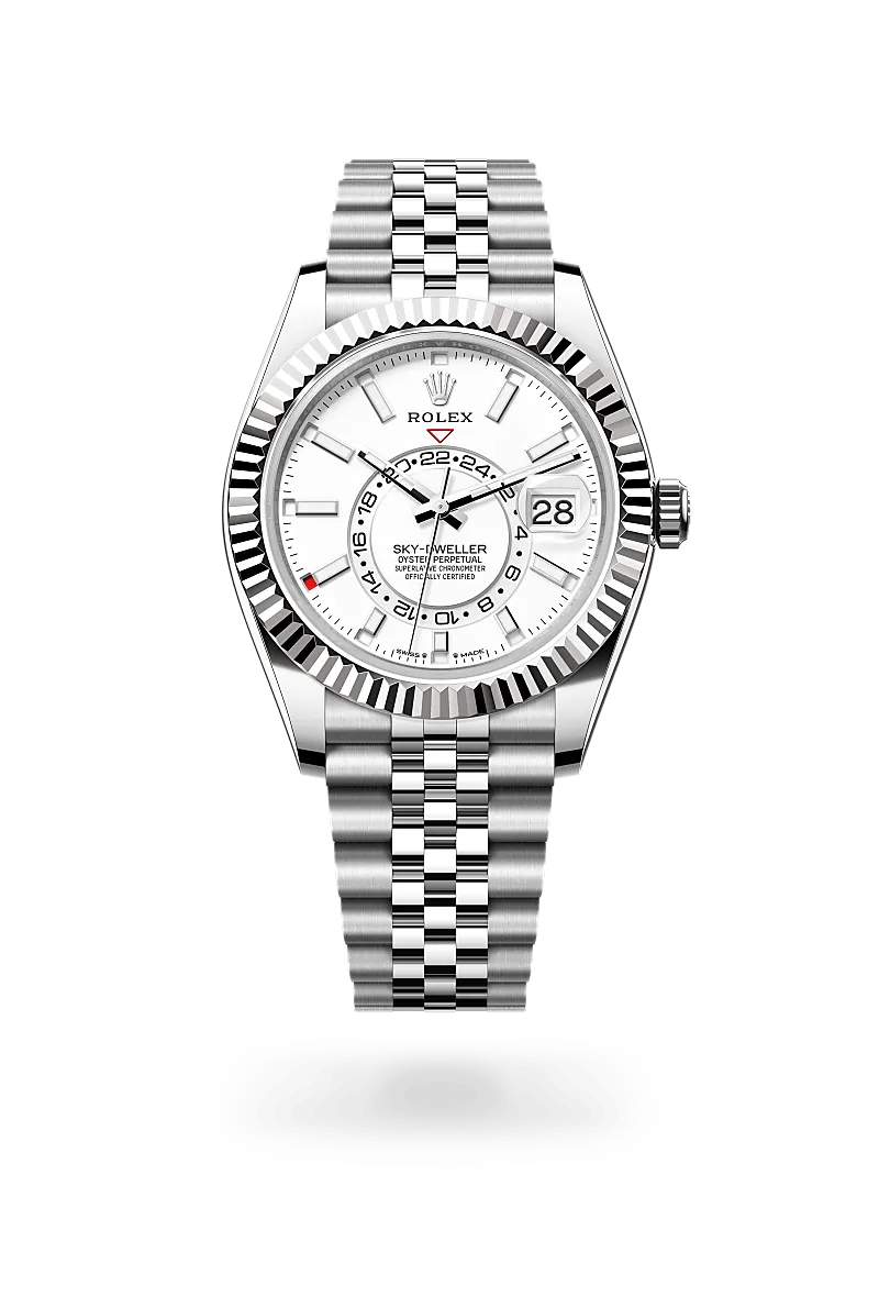 Rolex Sky-Dweller in White Rolesor - การผสมผสานระหว่าง Oystersteel และทองคำขาว, M336934-0004 - Pendulum Rolex Sky-Dweller in White Rolesor - การผสมผสานระหว่าง Oystersteel และทองคำขาว, M336934-0004 - Pendulum