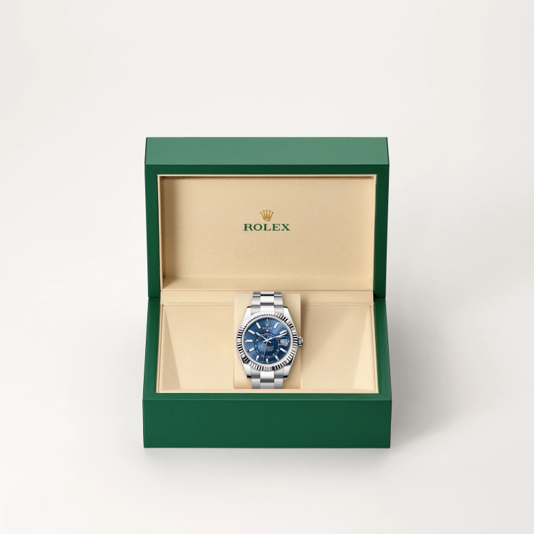 Rolex Sky-Dweller in White Rolesor - การผสมผสานระหว่าง Oystersteel และทองคำขาว, M336934-0005 - Pendulum