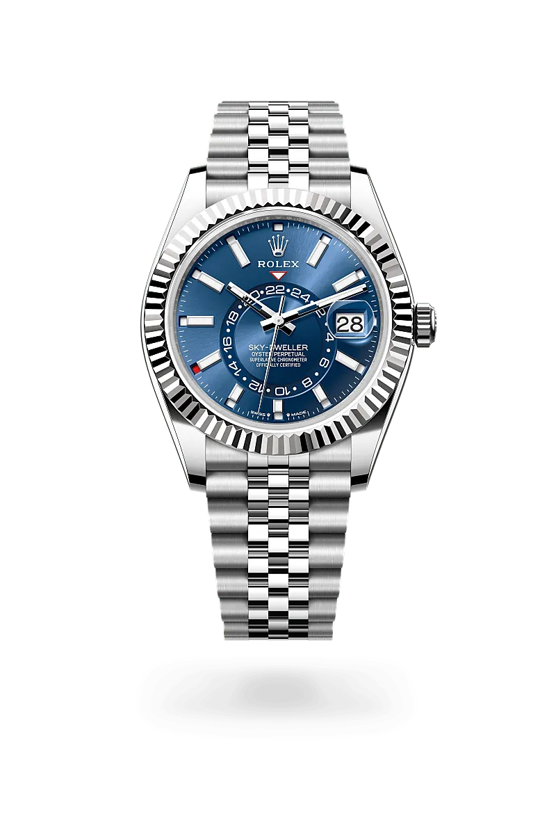 Rolex Sky-Dweller in White Rolesor - การผสมผสานระหว่าง Oystersteel และทองคำขาว, M336934-0006 - Pendulum Rolex Sky-Dweller in White Rolesor - การผสมผสานระหว่าง Oystersteel และทองคำขาว, M336934-0006 - Pendulum